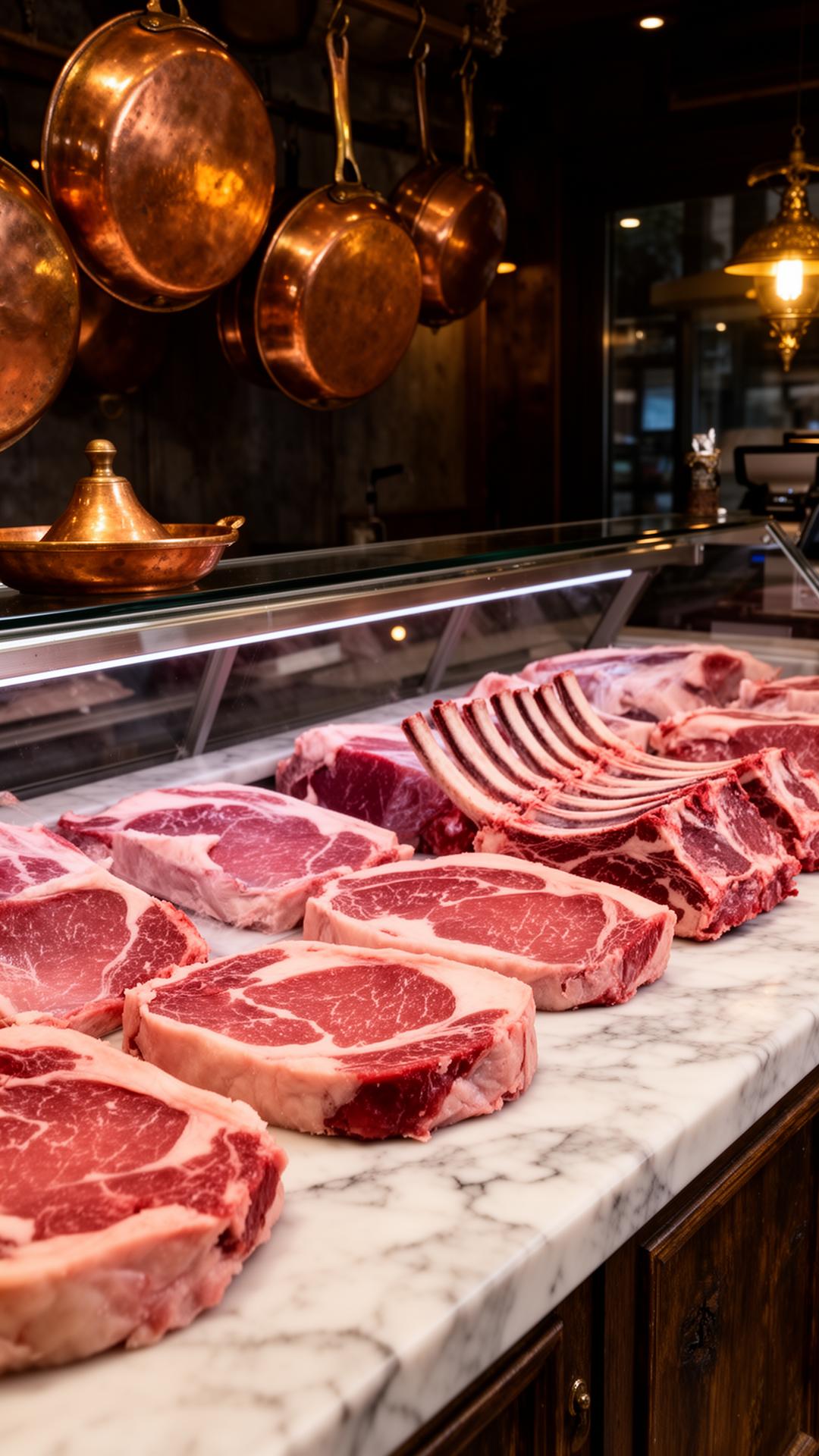 Premium butcher counter at Munzur